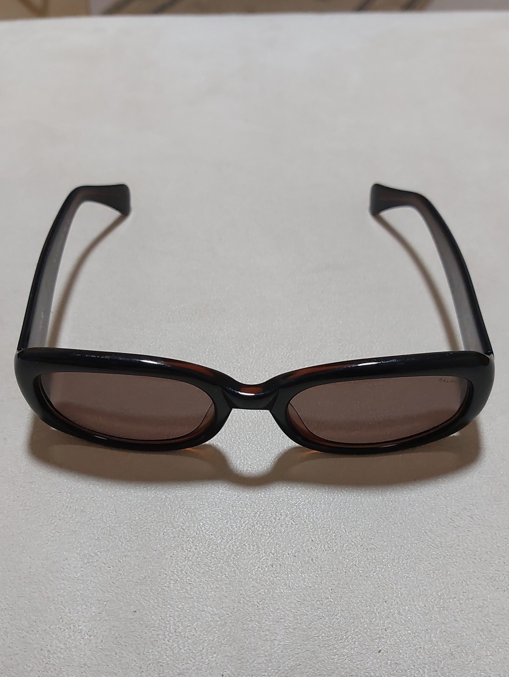 Ralph Lauren Brown Tortoiseshell Oval Sunglasses